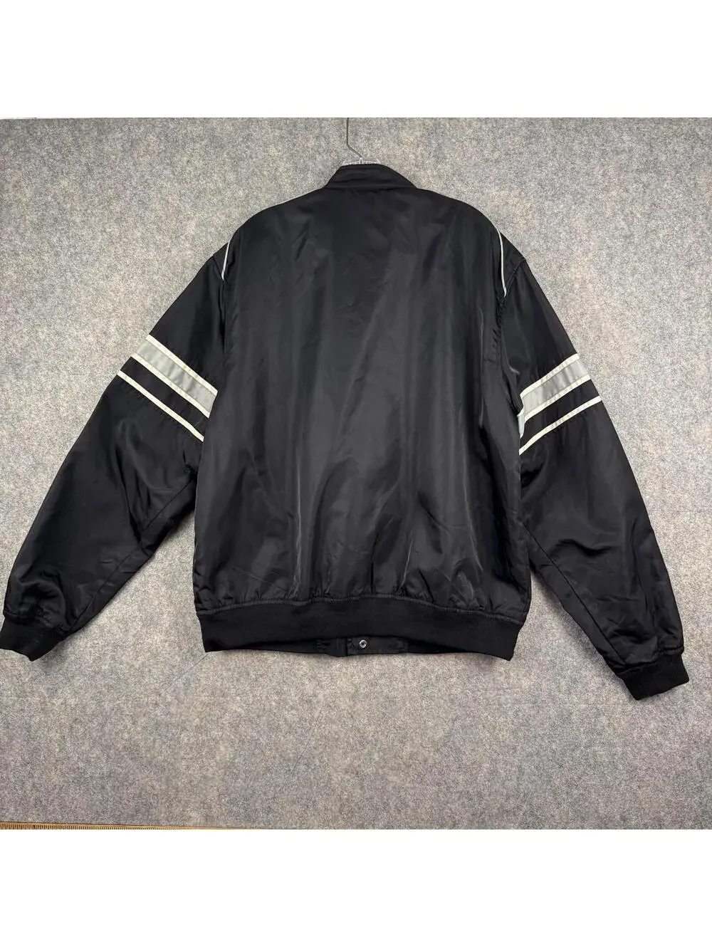 Harley Davidson Racing Men’s Full Zip Snap Jacket Liner Black Orange Large 637